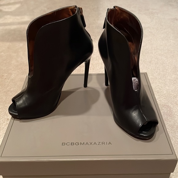 BCBG Black Leather Booties - Picture 3 of 12